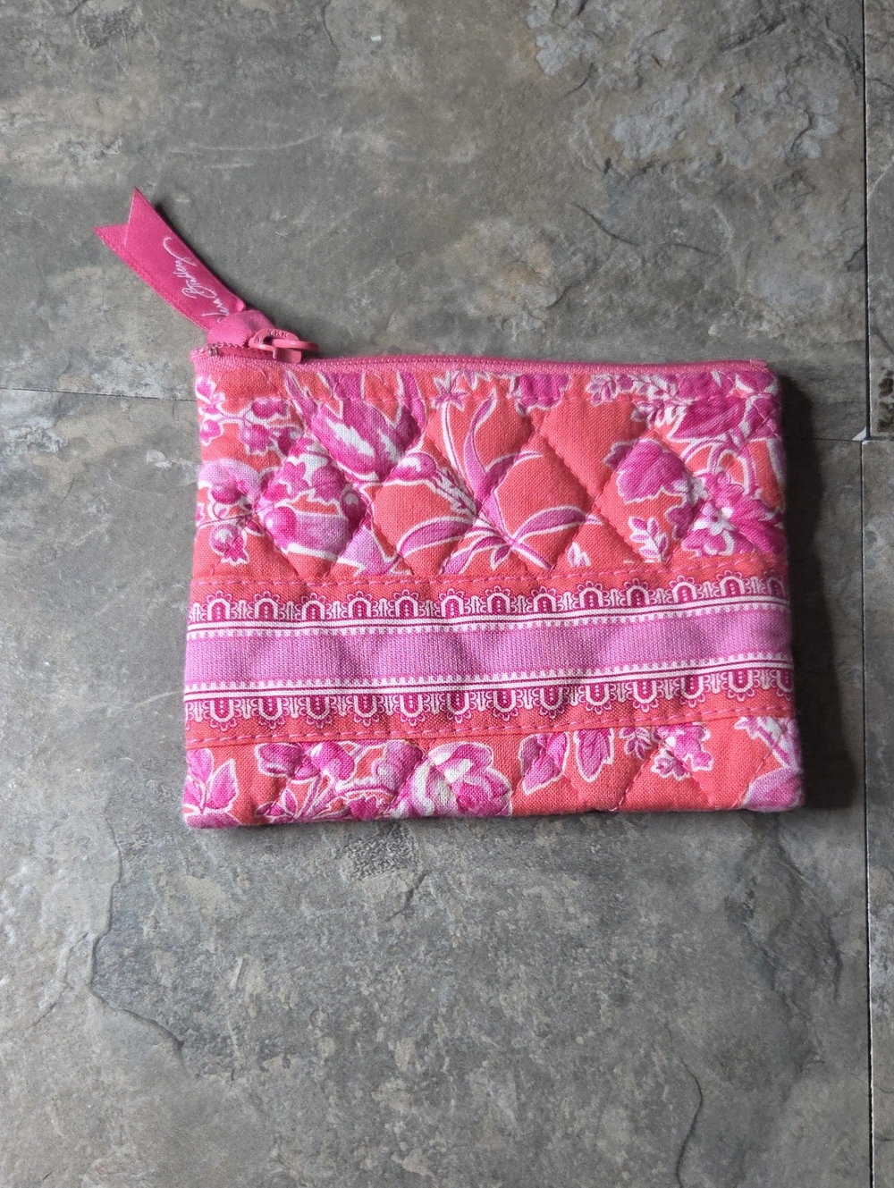 Vera Bradley Zip Coin Purse In Hope Toile